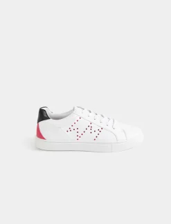 Chaussures>Morgan Baskets Avec Strass Femme | Blanc