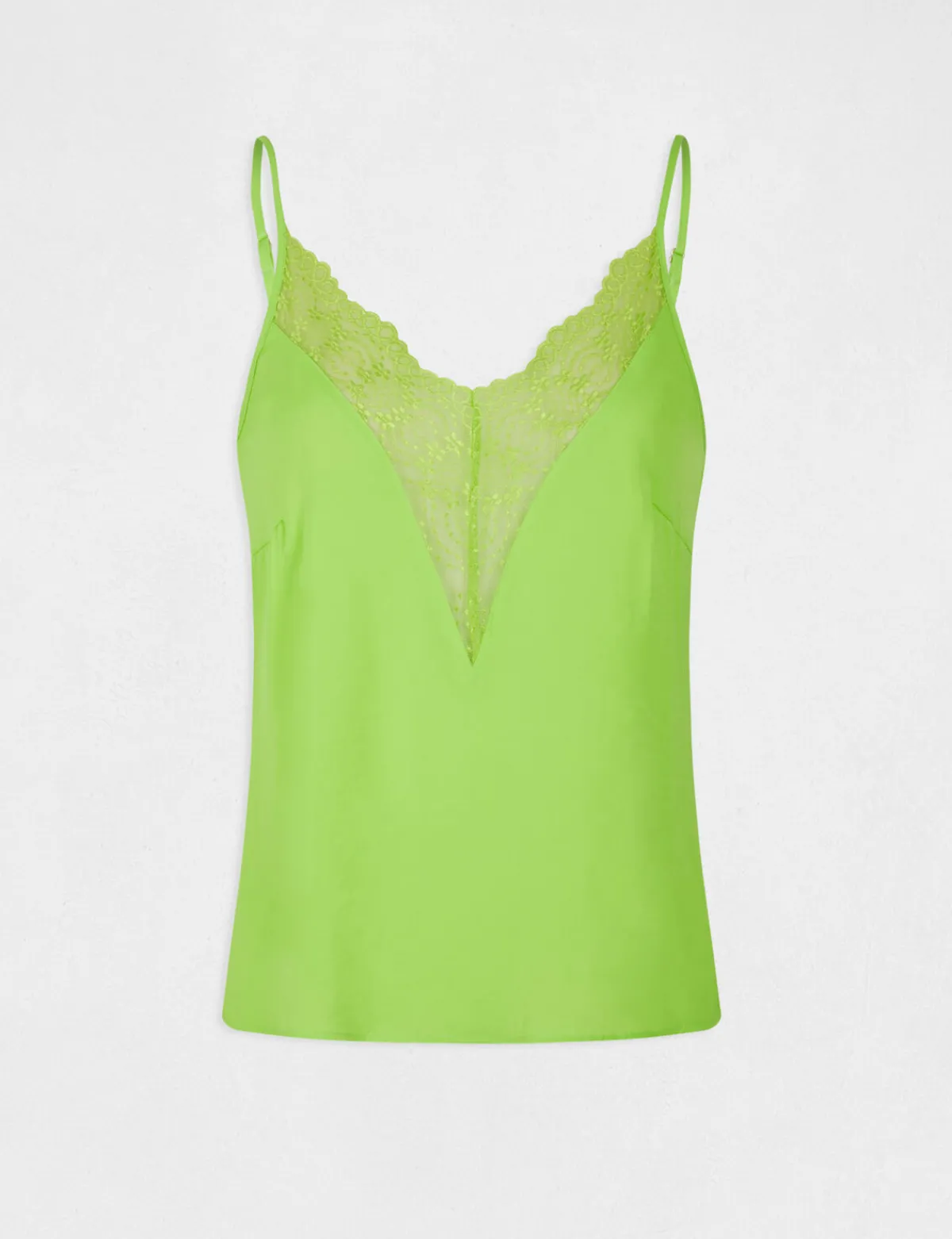 Ensembles Et Tailleurs>Morgan Blouse Bretelles Fines A Dentelle Femme | Anis