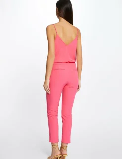 Chemises Et Blouses>Morgan Blouse Bretelles Fines A Dentelle Femme | Rose