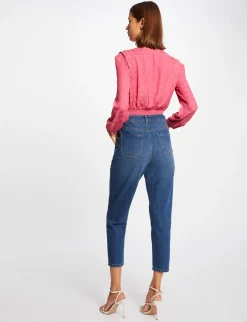 Chemises Et Blouses>Morgan Blouse Manches Longues Imprimee Femme | Fuchsia