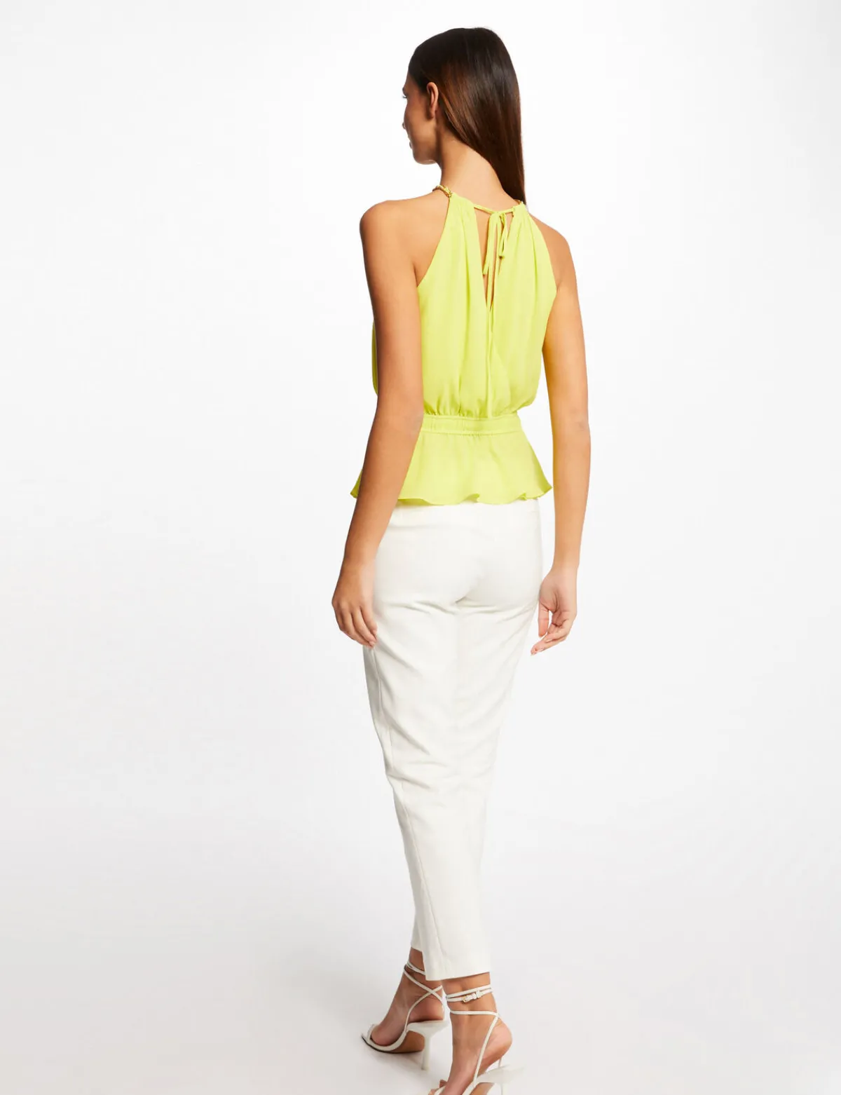 Chemises Et Blouses>Morgan Blouse Sans Manches A Col Cache-Coeur Femme | Anis