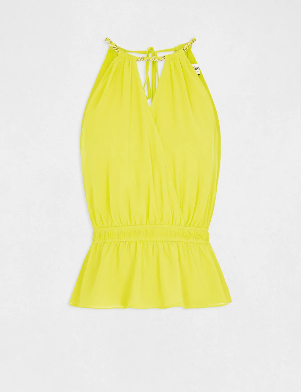 Chemises Et Blouses>Morgan Blouse Sans Manches A Col Cache-Coeur Femme | Anis