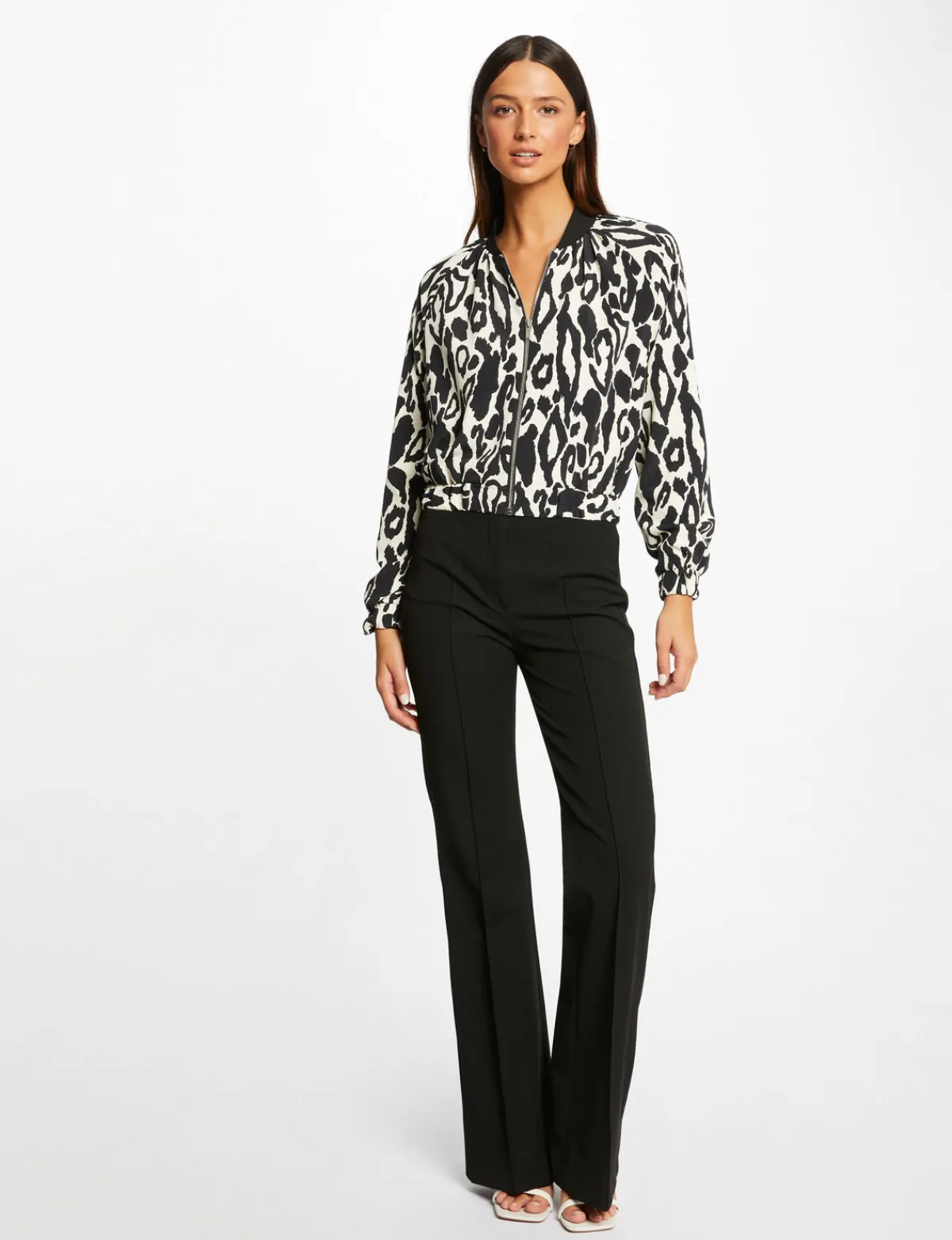 Vestes Et Blousons>Morgan Blouson Droit Imprime Animalier Femme | Multico