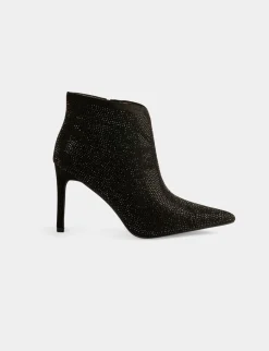 Chaussures>Morgan Bottines A Talons Avec Strass Femme | Noir