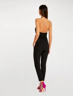 Chemises Et Blouses>Morgan Bustier Avec Detail Chaine Femme | Noir