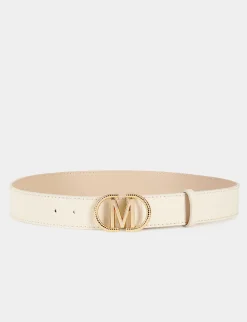 Ceintures>Morgan Ceinture Avec Boucle « M » Femme | Beige