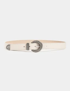 Ceintures>Morgan Ceinture Avec Boucle A Strass Femme | Ivoire