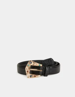 Ceintures>Morgan Ceinture Avec Boucle Details Bijoux Femme | Noir