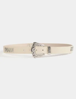 Ceintures>Morgan Ceinture Avec Ornements A Strass Femme | Beige