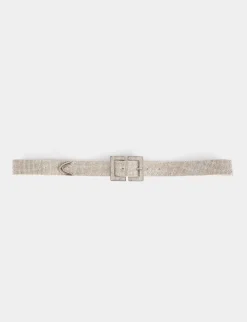 Ceintures>Morgan Ceinture Avec Strass Femme | Ivoire