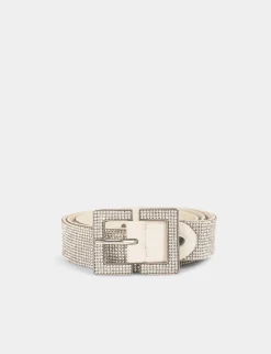 Ceintures>Morgan Ceinture Avec Strass Femme | Ivoire