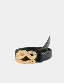 Ceintures>Morgan Ceinture Effet Python A Boucle Serpent Femme | Noir