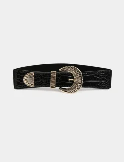 Ceintures>Morgan Ceinture Elastiquee Avec Boucle Femme | Noir