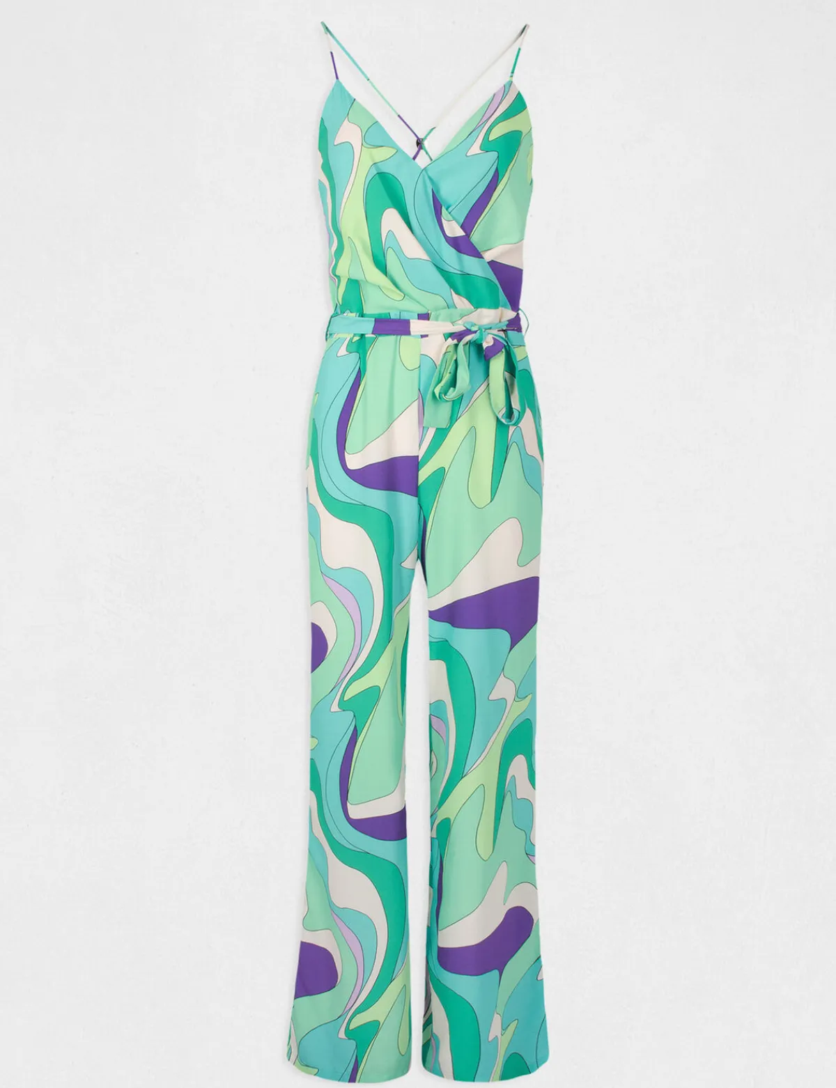Combinaisons>Morgan Combinaison Jambe Large Imprime Abstrait Femme | Multico