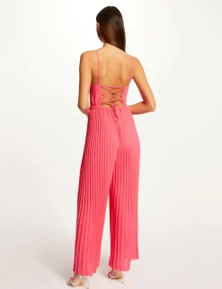 Combinaisons>Morgan Combinaison Large Plissee Avec Dos Nu Femme | Rose