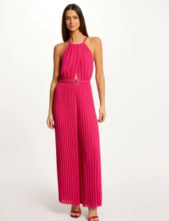 Combinaisons>Morgan Combinaison Large Plissee Rose Fonce Femme | Rose_Fonce