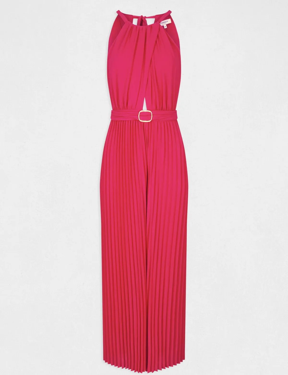 Combinaisons>Morgan Combinaison Large Plissee Rose Fonce Femme | Rose_Fonce