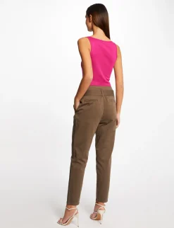 Tops Et T-Shirts>Morgan Debardeur Bretelles Larges Avec Chaines Rose Fonce Femme | Rose_Fonce