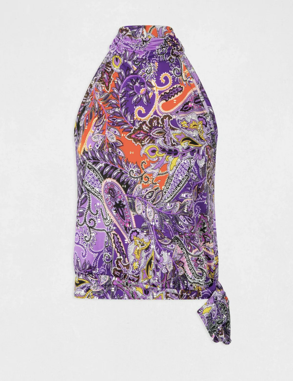 Tops Et T-Shirts>Morgan Debardeur Encolure Americaine Imprime Femme | Multico