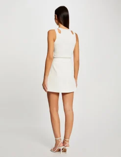Pulls>Morgan Debardeur Pull Avec Ouvertures Femme | Ecru