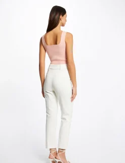 Tops Et T-Shirts>Morgan Debardeur Pull Bretelles Larges Rose Moyen Femme | Rose_Moyen