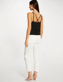 Tops Et T-Shirts>Morgan Debardeur Pull Bretelles Fines Femme | Noir