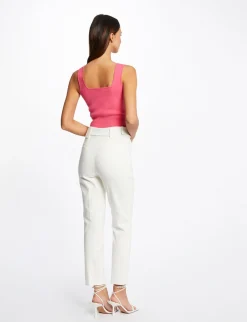 Tops Et T-Shirts>Morgan Debardeur Pull Bretelles Larges Femme | Rose