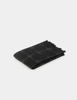 Echarpes>Morgan Echarpe Avec Strass Et Franges Femme | Noir