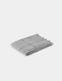 Echarpes>Morgan Echarpe Avec Strass Et Franges Gris Moyen Femme | Gris_Moyen