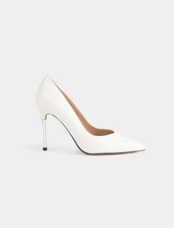 Chaussures>Morgan Escarpins A Talons Aspect Croco Femme | Blanc