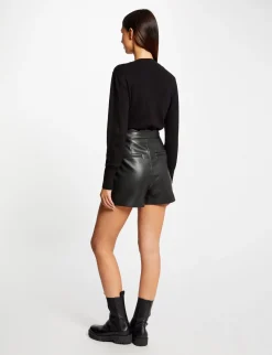 Gilets>Morgan Gilet Col En V Manches Longues Femme | Noir