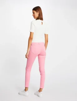 Jeans>Morgan Jeans Skinny Taille Basse Rose Moyen Femme | Rose_Moyen