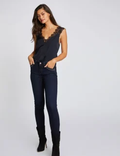 Jeans>Morgan Jeans Skinny Taille Standard Jean Stone Femme | Jean_Stone