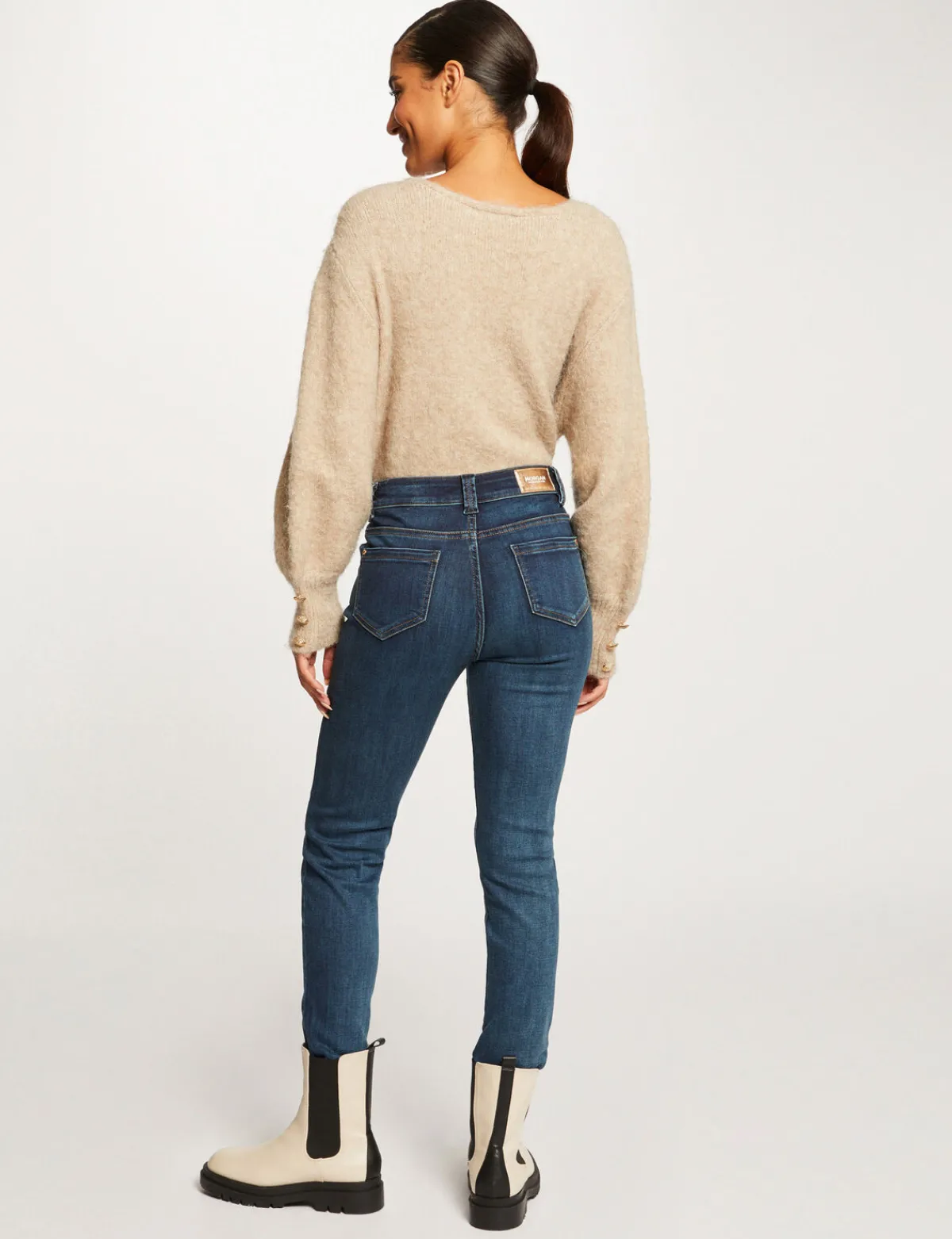 Jeans>Morgan Jeans Slim Taille Haute Jean Stone Femme | Jean_Stone