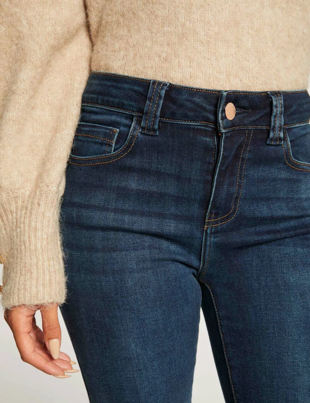 Jeans>Morgan Jeans Slim Taille Haute Jean Stone Femme | Jean_Stone