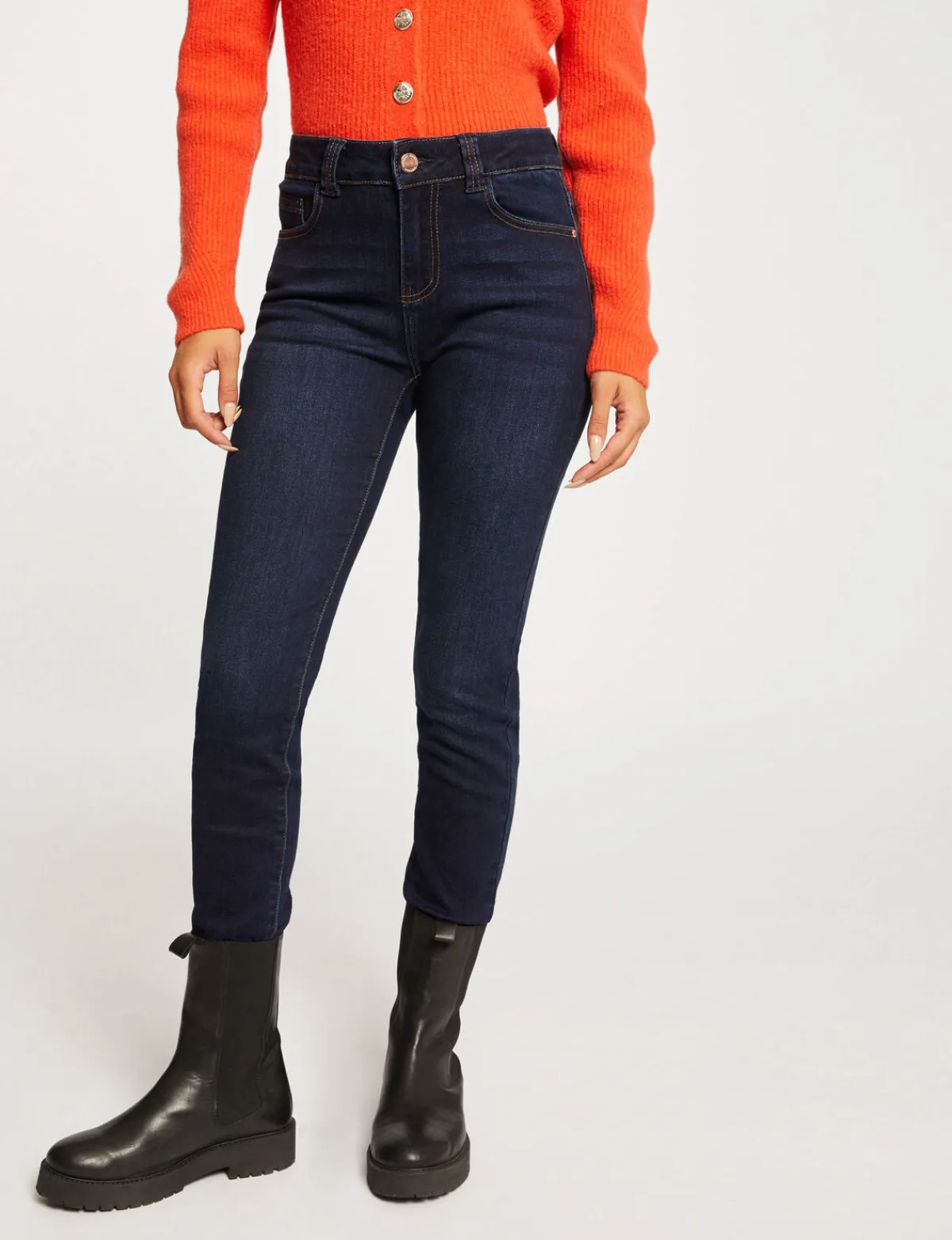 Jeans>Morgan Jeans Slim Taille Haute Jean Brut Femme | Jean_Brut