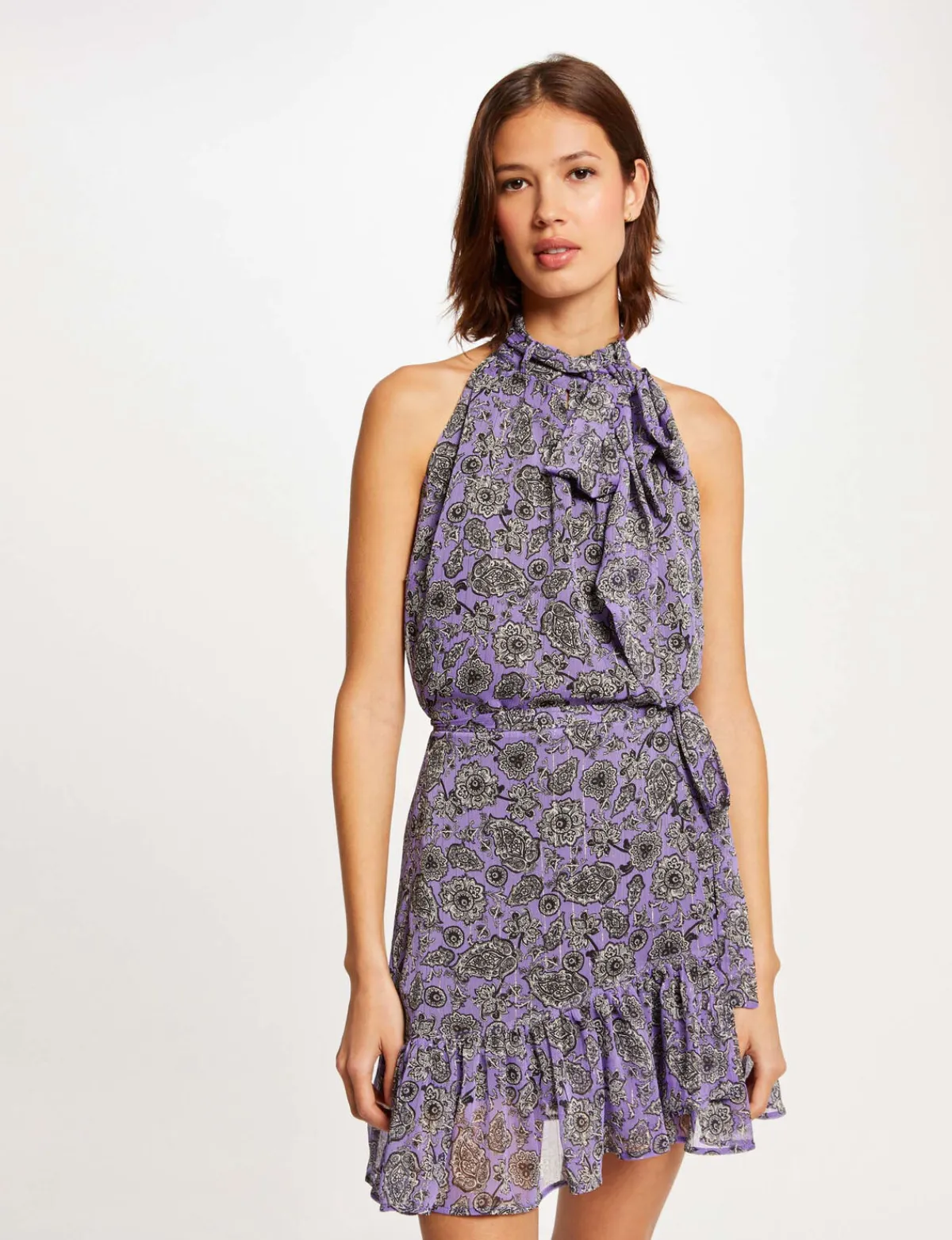 Jupes>Morgan Jupe Droite Imprime Cachemire Femme | Parme