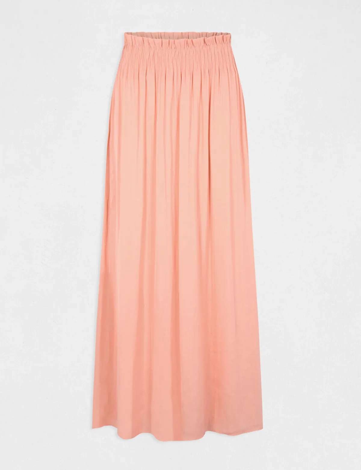 Jupes>Morgan Jupe Longue Fluide Taille Elastiquee Rose Moyen Femme | Rose_Moyen