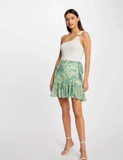 Jupes>Morgan Jupe Portefeuille Imprime Cachemire Femme | Multico