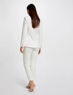 Ensembles Et Tailleurs>Morgan Pantalon Ajuste 7/8Eme A Pinces Femme | Ecru