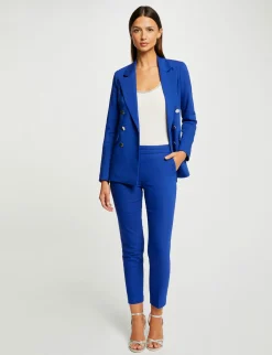 Ensembles Et Tailleurs>Morgan Pantalon Cigarette 7/8Eme Bleu Electrique Femme | Bleu_Electrique