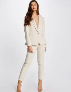 Pantalons>Morgan Pantalon Cigarette 7/8Eme Femme | Ivoire
