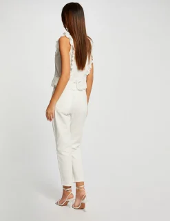 Pantalons>Morgan Pantalon Droit Femme | Blanc