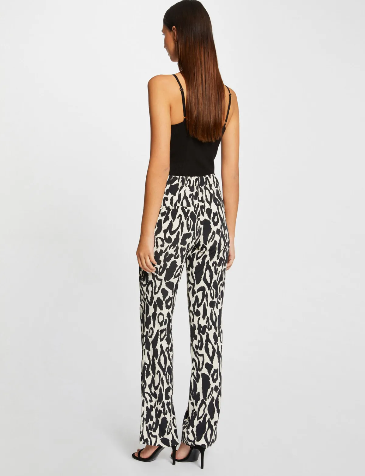 Pantalons>Morgan Pantalon Droit Imprime Animalier Femme | Multico
