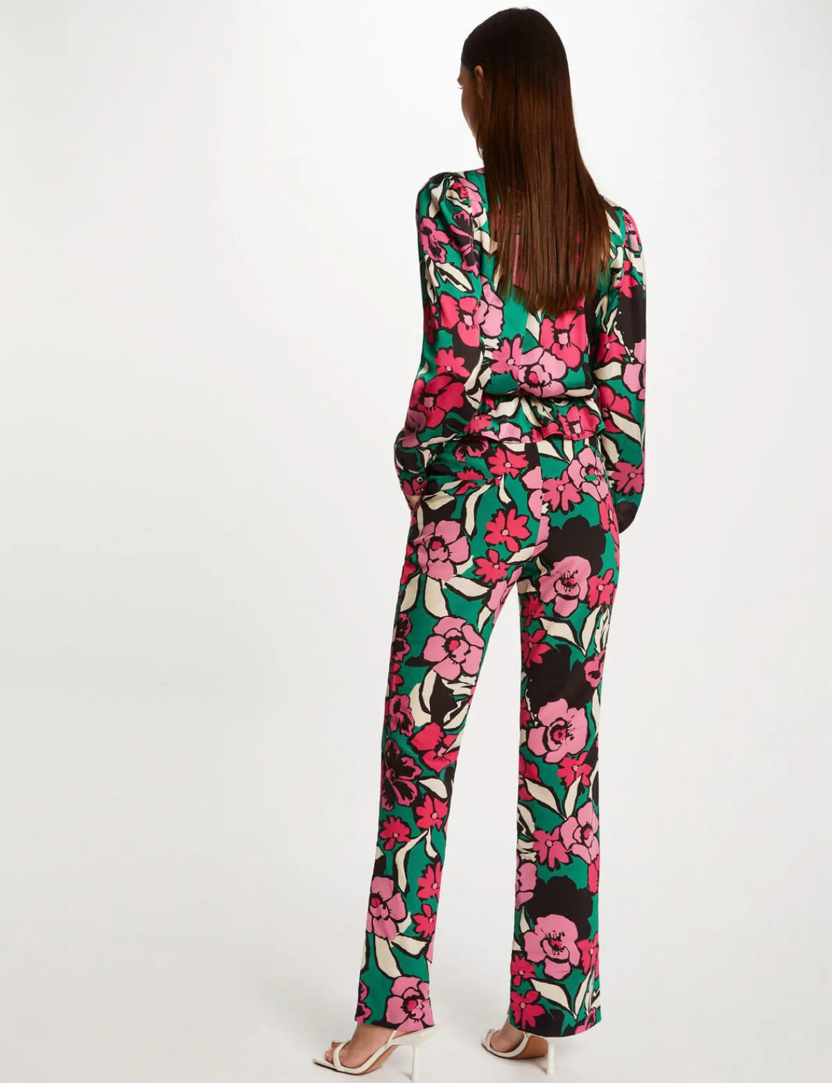 Pantalons>Morgan Pantalon Droit Imprime Floral Femme | Multico