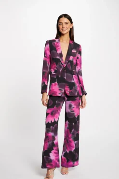Pantalons>Morgan Pantalon Large Fluide Imprime Floral Femme | Multico