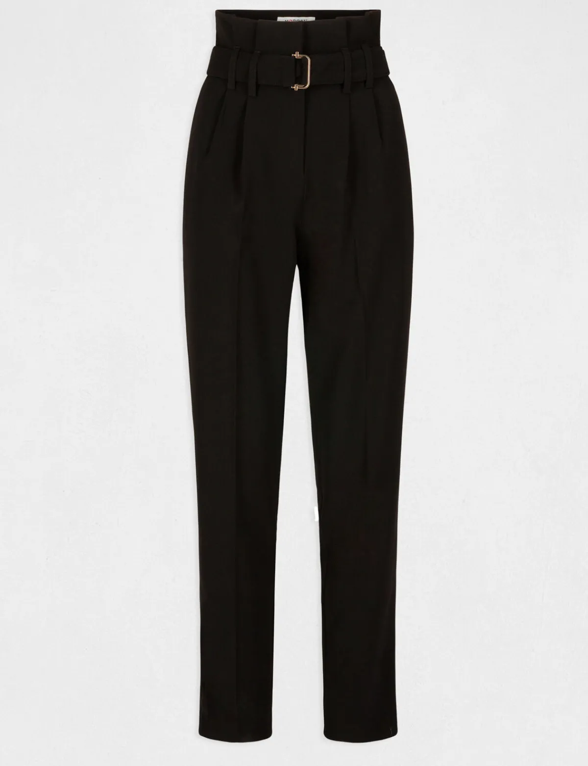 Pantalons>Morgan Pantalon Paperbag Ceinture Femme | Noir