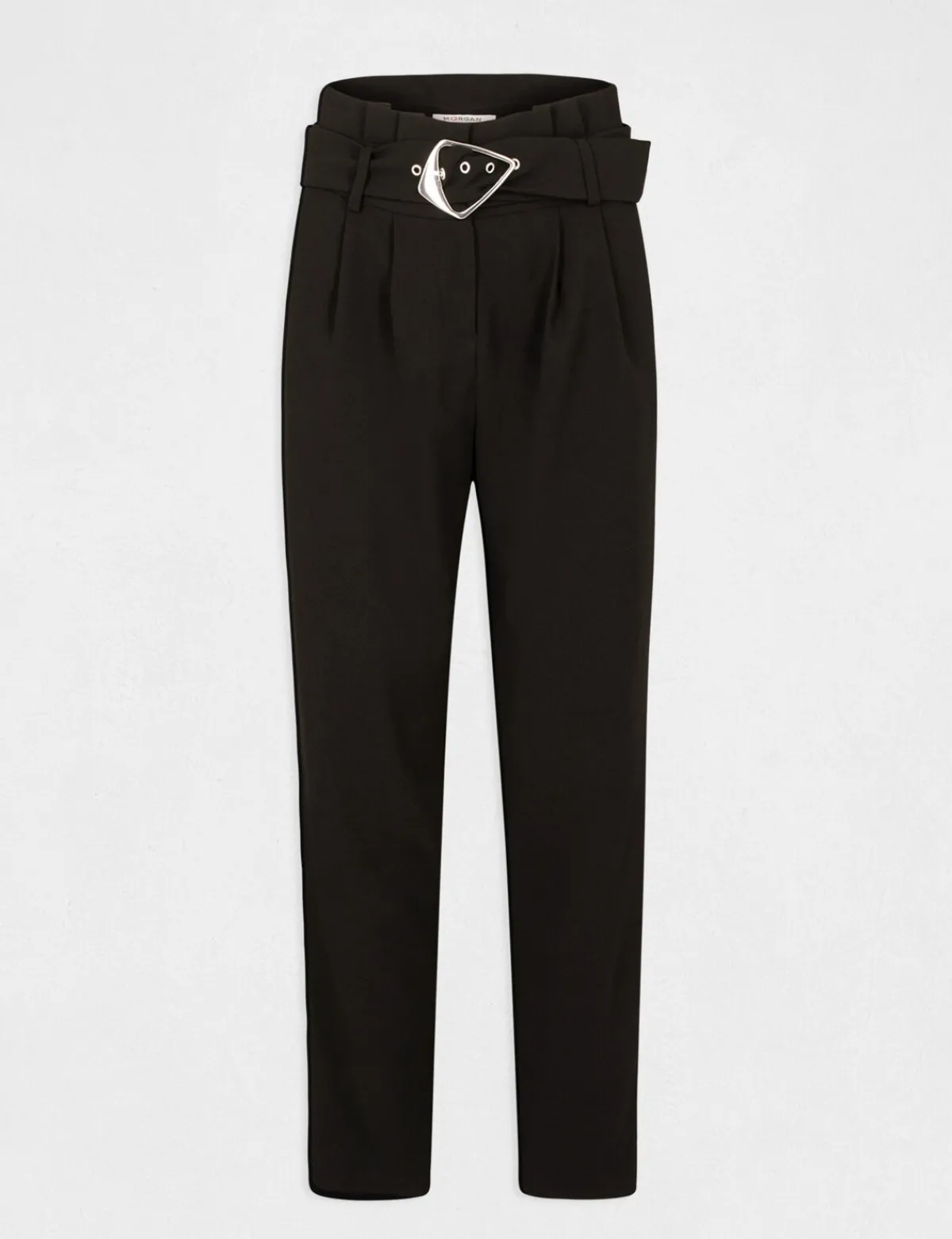Pantalons>Morgan Pantalon Paperbag 7/8Eme Femme | Noir