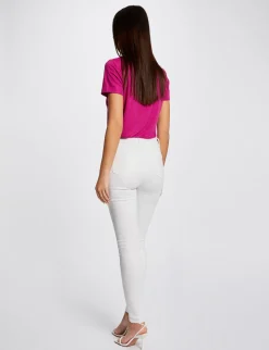 Pantalons>Morgan Pantalon Skinny A Ponts Femme | Ecru