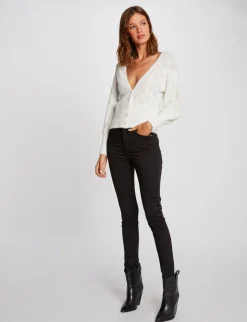 Pantalons>Morgan Pantalon Slim Taille Standard Femme | Noir